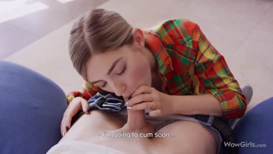 Молодая русская деваха любит поснимать с парнем домашку